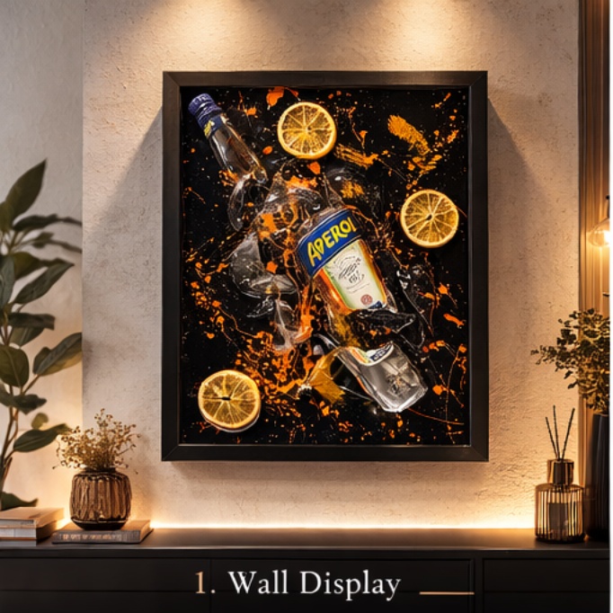 Handmade Resin art | Aperol Burst